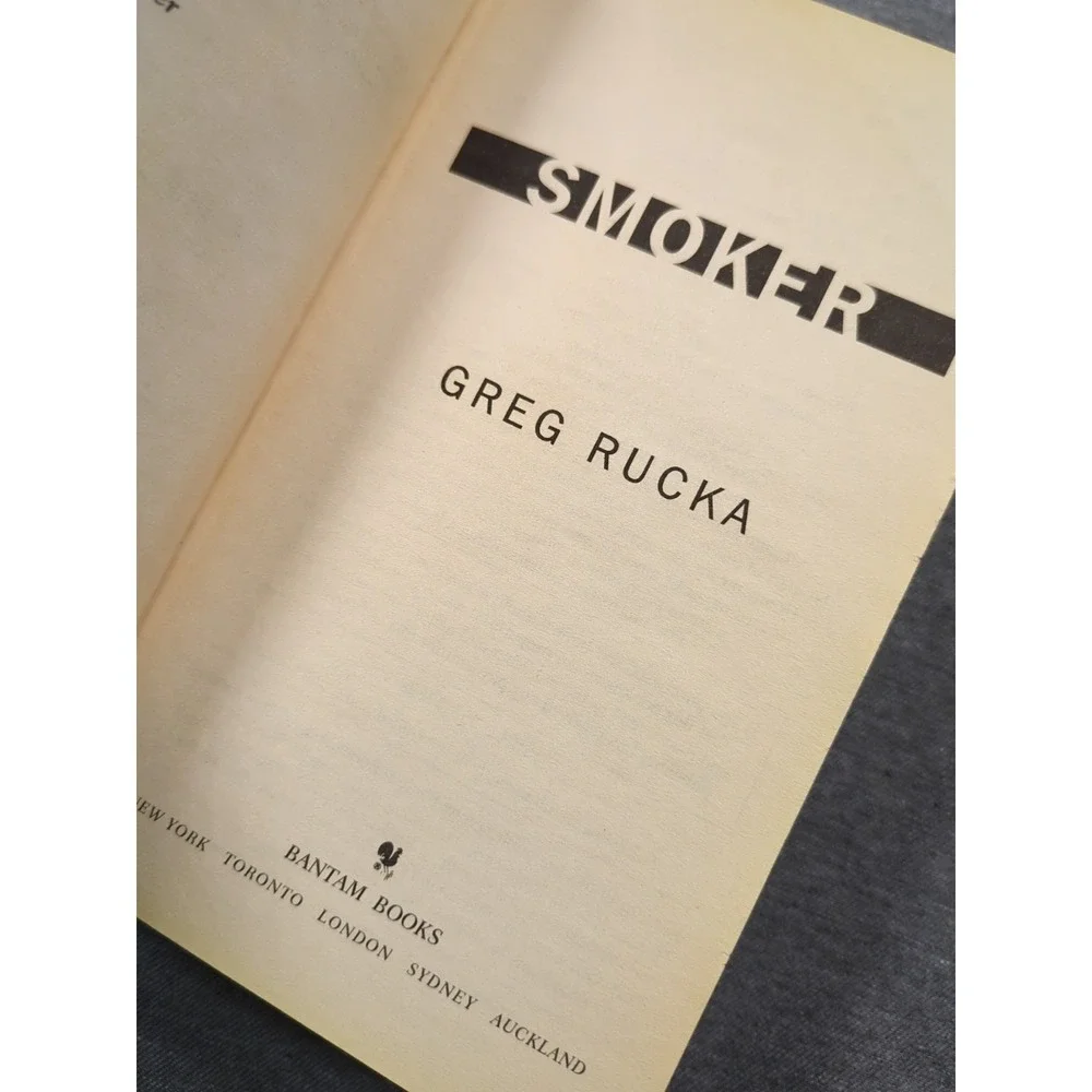1999 Smoker Greg Rucka Atticus Kodiak 3 Vintage‎ Bantam Mass Market Paperback